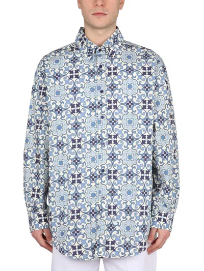 Drôle De Monsieur Faience Shirt In Blue