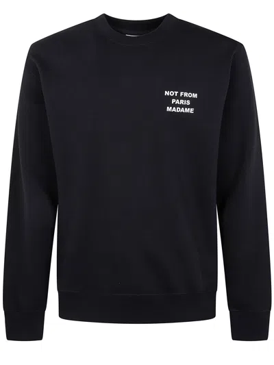 Drôle De Monsieur Not From Paris Madame Sweatshirt In Black