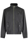 Drôle De Monsieur Track Jacket Flap Pockets In Black