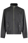 Drôle De Monsieur Track Jacket Flap Pockets In Black