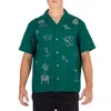 Drôle De Monsieur Drole De Monsieur Forest Green La Chemise Brodee Shirt In Green