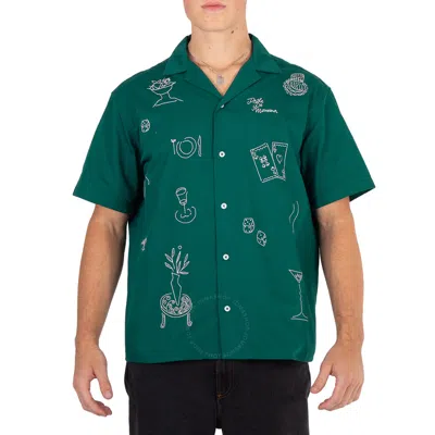 Drôle De Monsieur Drole De Monsieur Forest Green La Chemise Brodee Shirt