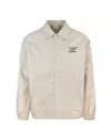 Drôle De Monsieur Beige Slogan Jacket In Neutral