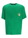 Drôle De Monsieur Graphic-embellished T-shirt In Green