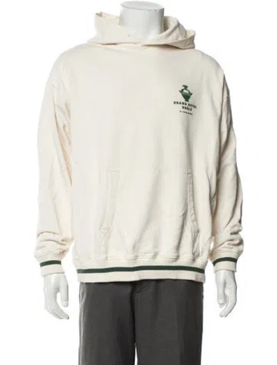 Pre-owned Drôle De Monsieur Graphic Print Crew Neck Hoodie In Neutral