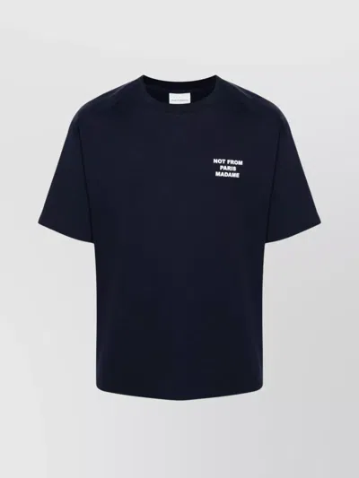 DRÔLE DE MONSIEUR GRAPHIC PRINT CREW NECK T-SHIRT