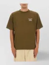 Drôle De Monsieur Graphic Print Crew Neck T-shirt In Green