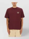 Drôle De Monsieur Graphic Print Crew Neck T-shirt In Red