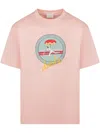Drôle De Monsieur Graphic-print T-shirt In Rosa
