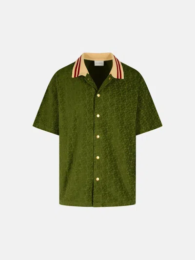 Drôle De Monsieur Green Cotton Shirt