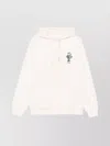 Drôle De Monsieur Hooded Sweatshirt With Logo And Pouch Pocket In Pink