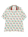 Drôle De Monsieur Horse-head Print Shirt In Neutrals