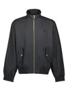 Drôle De Monsieur Track Jacket Flap Pockets In Black