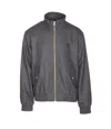 Drôle De Monsieur Grey Trackjacket With Frontal Zip Closure In Gray