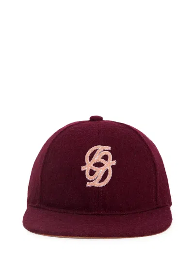 Drôle De Monsieur La Casquette Monogramme In Red