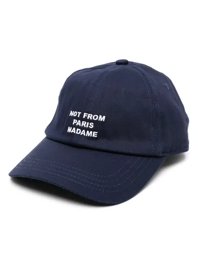 Drôle De Monsieur Drole De Monsieur La Casquette Slogan In Blue