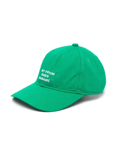 Drôle De Monsieur La Casquette Slogan Cap In Grün