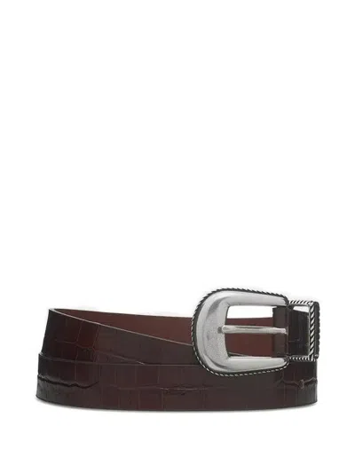 DRÔLE DE MONSIEUR LA CEINTURE CROCO BUCKLE BELT