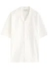 Drôle De Monsieur La Chemise Brodée Embroidered Cotton Shirt In White