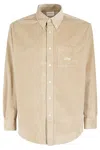 Drôle De Monsieur La Chemise Corduroy Shirt In Bg Beige