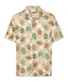 Drôle De Monsieur Jeu De Cartes Linen-blend Shirt In Nude