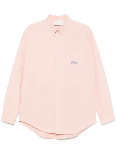 Drôle De Monsieur La Chemise Lavée Drôle Shirt In Pink