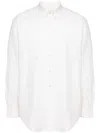 Drôle De Monsieur La Chemise Oxford Cotton Shirt In White