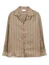 Drôle De Monsieur La Chemise Rayure Fleuries Shirt In Pink