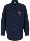 Drôle De Monsieur La Chemise Slogan Fleurs-l Nd Drole De Monsieur Male In Blue