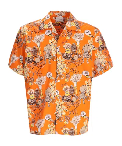 Drôle De Monsieur Terrassee Short Sleeve T-shirt In Orange