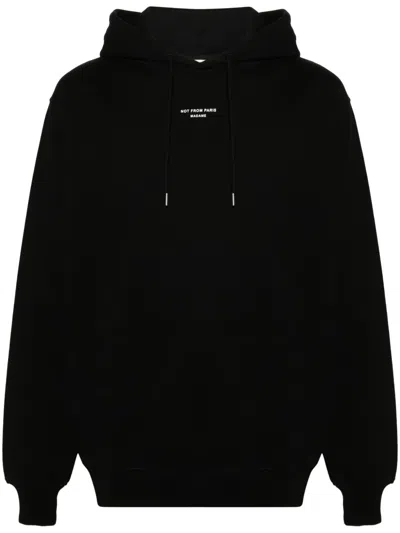 Drôle De Monsieur Drole De Monsieur Black Cotton Jersey Sweatshirt