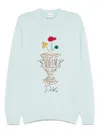 Drôle De Monsieur La Maille Vase Sweater In Blue