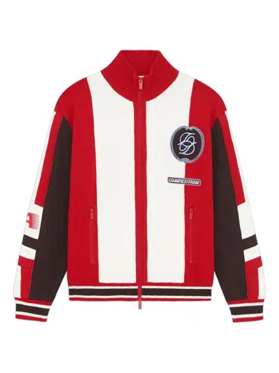 Drôle De Monsieur Drle De Monsieur La Maille Zippe Racing Jacket In Multi