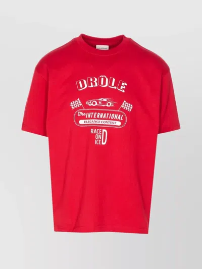 DRÔLE DE MONSIEUR LA RACE ON ICE GRAPHIC PRINT T-SHIRT