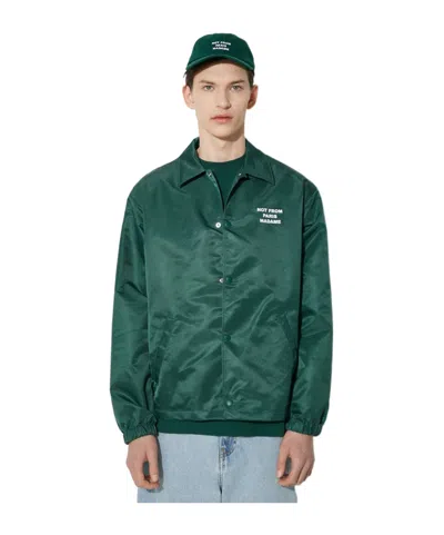 Drôle De Monsieur La Vest Slogan Lightweight Jacket In Cyan