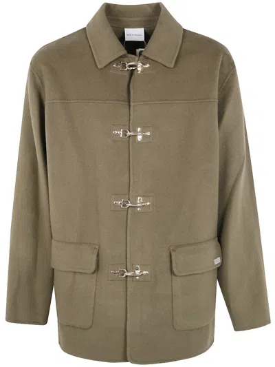 Drôle De Monsieur "la Veste Caban" Jacket Clothing In Green