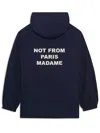 Drôle De Monsieur La Veste Capuche Slogan In Animal Print