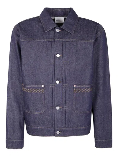 Drôle De Monsieur La Veste Denim Brut Jacket In Blue