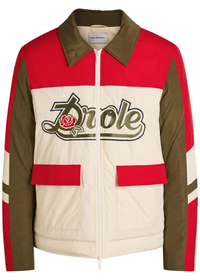 Drôle De Monsieur La Veste Racing Padded Shell Jacket In Multi