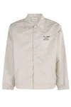 Drôle De Monsieur Beige Slogan Jacket In Neutral