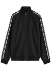 Drôle De Monsieur La Veste Survet Satin-jersey Track Jacket In Black