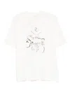 Drôle De Monsieur Landscape-print T-shirt In White