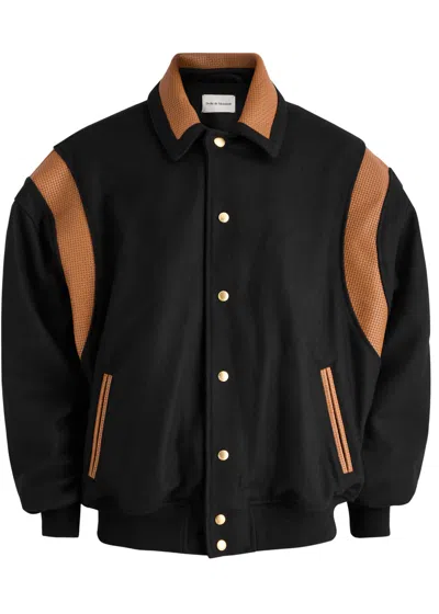 DRÔLE DE MONSIEUR DRÔLE DE MONSIEUR LE BOMBER DRÔLE WOOL-BLEND BOMBER JACKET