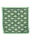 Drôle De Monsieur Le Foulard Médallion Patterned Scarf In Green
