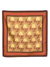 Drôle De Monsieur Le Foulard Soie Polo Scarf In Brown