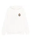 Drôle De Monsieur Le Groom Embroidered Logo Hoodie In White