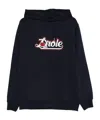 Drôle De Monsieur Rose Logo Hoodie In Black