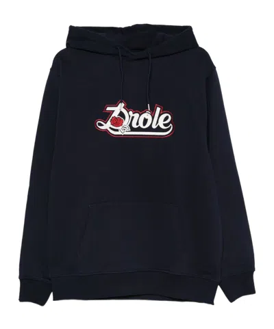 Drôle De Monsieur Le Hoodie Drôle Rose Hoodie In Black