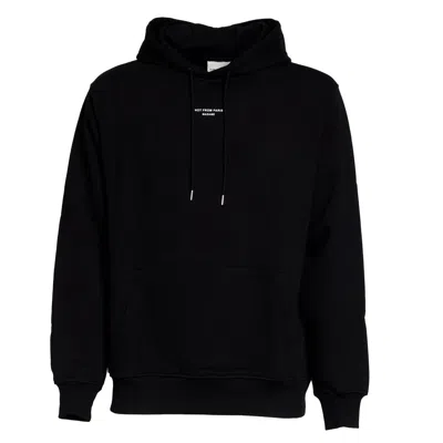 Drôle De Monsieur Le Hoodie Slogan A Poche Classique In Black