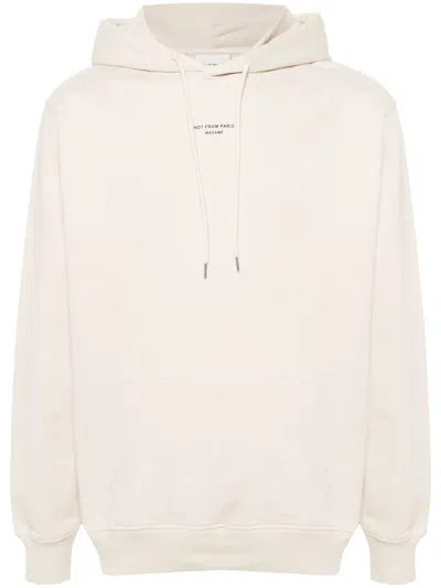 Drôle De Monsieur Le Hoodie Slogan Classique Top In Neutral
